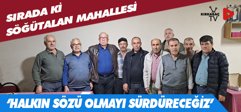 SIRADA Kİ SÖĞÜTALAN MAHALLESİ
